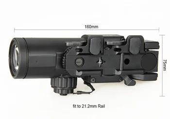 WIPSON 1x-4x Dual Rol Optic Vedere domeniul de Aplicare de mărire magnificate domeniul de Aplicare Pentru Vânătoare aplicare cu mini red dot
