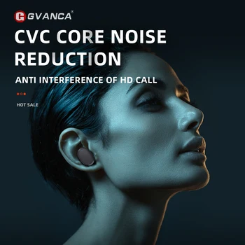 GVANCA i-10 TWS de Amprente Touch 5.0 Bluetooth Căști fără Fir, Căști HD Stereo Căști Inteligente de Anulare a Zgomotului Căști
