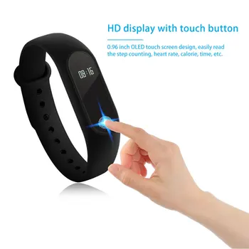 FORNORM Mi Band 2 Bluetooth Ceas afișaj HD Brățară Inteligent Sănătos monitor pentru Sistemul Android iOS
