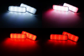 ANGRONG 2 LED-uri Bara Spate Reflector de Lumină Obiectiv Clar Pentru Ford Transit Custom Conectare 13+