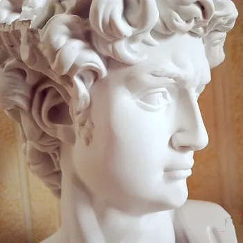 David Cap Portrete Bust De Statuie De Michelangelo Buonarroti Rasina De Artizanat Birou, Hotel, Camera De Zi De Decorare Cadou L1239