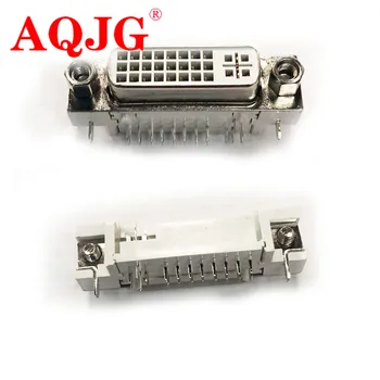 10buc/lot---90 de Grade DVI 24+5 Mufa Lipire Conector Adaptor DVI-am DIY Jack Terminal
