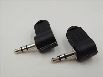 2.5 mm Mini Jack de 3,5 mm Unghi Drept de 90 de Grade Mono 2-Poli 3 Pol de sex Masculin stereo TRS Mufă de Lipire Conector Audio