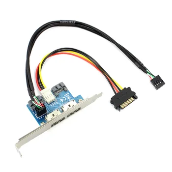 Dual Port SATA la 5V 12V Power Over ESATA Port USB Adaptor Converti Expansiune Converter Card se Conecteze la 2.5