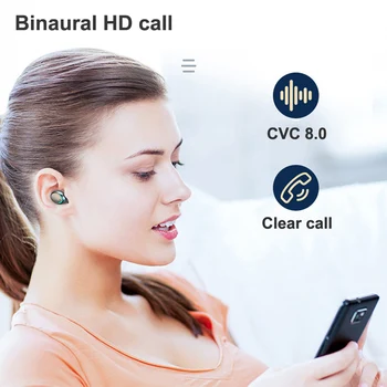 TWS Bluetooth Căști fără Fir de Joc fără Fir Căști Stereo Sport Impermeabil Căști Bluetooth Casti Cu Microfon