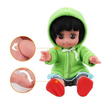 10 inch Moale Fata de papusa cu haine de Silicon Renăscut Baby Doll tovarăși de joacă Nou-nascuti Jucării de Educație Timpurie Jucărie pentru Copil Copil Cadou