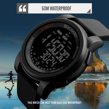 Brand de Top SKMEI Bărbați Ceas Digital Calorii Pedometru Numărătoarea inversă Sport Ceasuri de mana rezistent la apa Om Militare Brățară Ceas Deșteptător