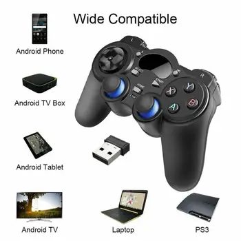 2.4 G Controler Gamepad Wireless Android Joystick Joypad cu OTG Converter Pentru PS3 Pentru Android, Tableta, Telefon, PC, Smart TV Box