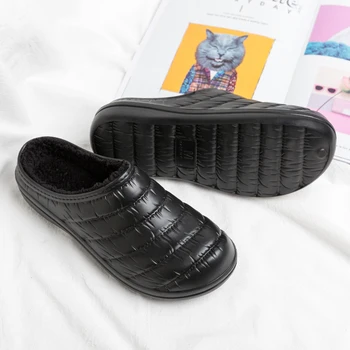 Noul Design EVA Pluș Bărbați Papuci de casă în timpul Iernii Baie Usoare Cald Bumbac Pantofi pentru Bărbați pentru Interior Acasă Cupluri Pantofi Impermeabil