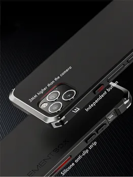 12 Pro caz de Metal Pentru iPhone 12 11 Pro Max Armura rezistenta la Socuri Capacul din Spate pentru iphone XS MAX XR 6 6s 7 8 Plus X SE 2020 Spate Coques