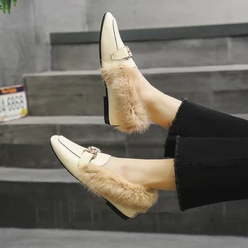 Designer De Pantofi Femei 2020 Nou Versiunea Coreeană De Instagram Super Cald Afara Poartă Stil Britanic Europene Stația De Pantofi Plat