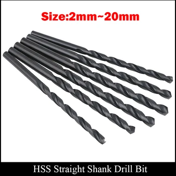 7.1 mm 7.2 7.3 7.4 mm mm 7.5 mm, din Metal, de Lemn AL Instrument de Putere de Mare Viteză din Oțel HSS Negru Terminat Spirala Direct Shank Twist Drill Bit