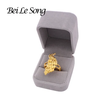 Aur Păun inele de aur de 24K culoare inel pentru femei bijuterii franceză nunta, mireasa cu Inel accesorii redimensionabilă Cuplu inel de bijuterii