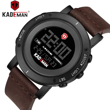KADEMAN de Lux de Top de Brand de Moda pentru Bărbați Ceas de Lux Analog Digital Sportului Militar LED-uri Impermeabil Ceasuri Relogio Masculino