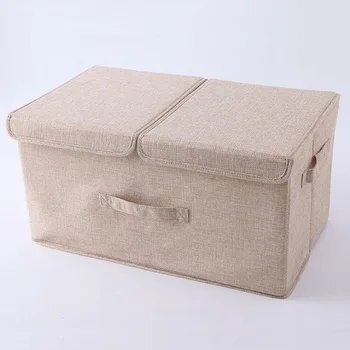 Pliabil-cutie de depozitare Organizatorii Mare Mânere Mari pentru jucării Haine, Pături organizador Portocal cutie Nou