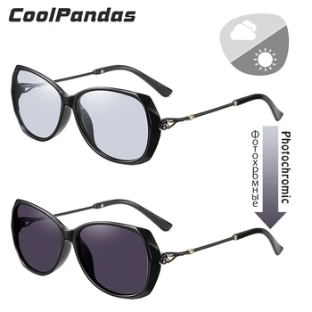 Moda Fotocromatică Polarizat ochelari de soare femei 2020 Fumurii Ochelari de cal Anti-orbire Conducere Ochelari de Soare zonnebril gafas de sol mujer