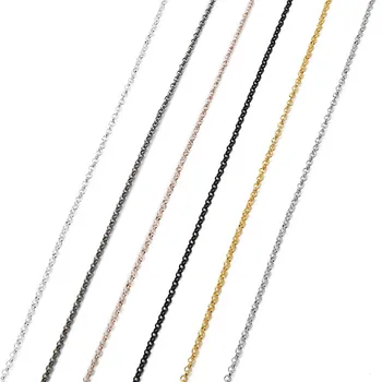 Ckysee 10Yards/Rola 2/3mm Lățime Oana Link-ul Lanț Colier de Aur de Culoare Negru Metal Fier Vrac Lanț Pentru Bijuterii Diy Face Provizii