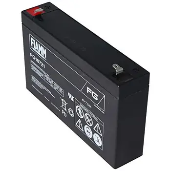 FIAMM FG10721 Baterie 6V 7Ah reîncărcabilă duce AGM pentru iluminare în caz de urgență, de semnalizare, de jucării, echipamente medicale, UPS