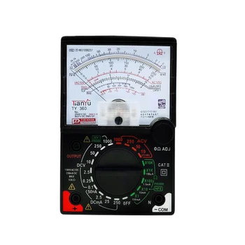 Indicatorul multimetru TY-360 DC/AC 1000V Voltmetru 500mA Ampermetru 1K Rezistenta Metru Analogic Multimetru Instrument