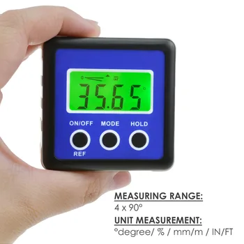 Raportor Digital Indicator Unghi Finder Conice Cutie Inclinometer Metru Nivel De Bază Magnetică