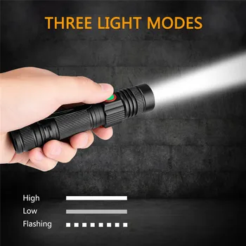 SANYI 3 moduri de Iluminare Lanterna 18650 Mini Lanterna XML-T6 Lanterna Lampa USB Reîncărcabilă Lanterna bec Portabil pentru Camping