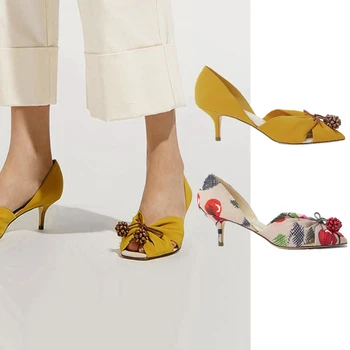 Uscat pantofi de vara pentru femei pantofi pentru femei ins blogger de moda anglia stil vintage sexy foral arc pantofi pantofi cu tocuri de femeie