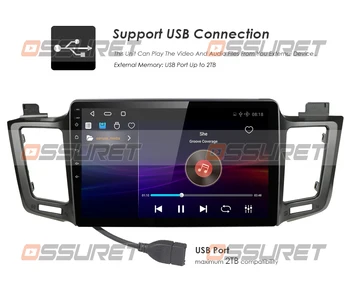 Android auto navigație gps player Pentru Toyota RAV4 Rav 4 2013-2017 radio auto stereo Multimedia Navi WiFi 4G obd dvr dab cam-ul în pc