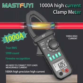 Mastfuyi FY2008S 1000A Multimetru Digital ampermetric 6000 de capete de acuzare AC Curent ampermetric True RMS Ampermetru Voltmetru Tester