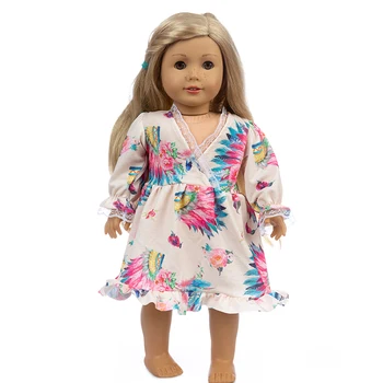 2020 Nou Pijamale fusta se Potrivesc pentru American o Fata Papusa Haine de 18 inch Papusa , Fata de Crăciun Cadou(vinde Doar haine)