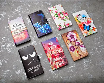 Flori Portofel Flip case Pentru Samsung Galaxy A3 A5 2017 A6 A7 A8 A9 Plus 2018 Fundas Pentru Galaxy Xcover 4/G390F Acoperi Coque Capa