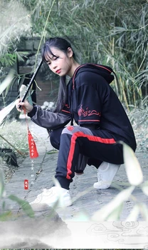 Anime Wei WuXain Maestru de Demonic Cultivarea Cosplay Brodate pulover fusta Anime Mo Dao Zu Shi cosplay Costum
