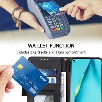 Retro din Piele Flip-Caz Pentru iPhone 12 Mini 11 Pro X XR XS Max 6 6S 7 8 Plus SE 2020 Lux Magneti Slot pentru Card Holder Wallet Cover