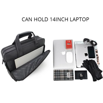 În 2020, Noul Laptop de Afaceri Geantă de Umăr 15 Inch Nailon Impermeabil Notebook Messenger Geantă de mână pentru Bărbați 15 Geanta de Laptop
