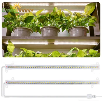 USB Timer Crească Lampa Interior Led-uri Cresc Light Bar Plante de Casa Grija Fitolamp Spectru Complet Rafturi Phytolamps Alb Cald 380-780nm