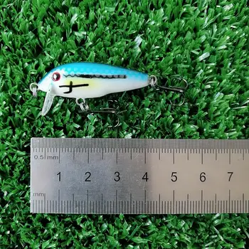 Noeby 6pcs 38mm 2.2 g mini Crankbait de Pescuit, Momeli de Pescuit Momeală Artificială de Pescuit Nada Râu Pesca Minnow Greu Momeala Wobbler