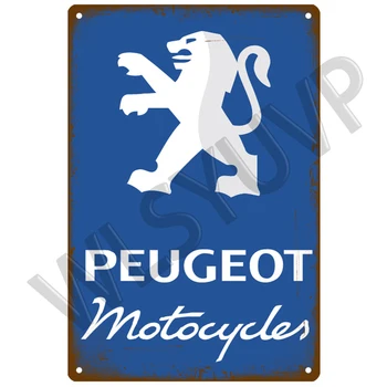 Peugeot Masina Cool Placa De Metal De Epocă Tin Semn Shabby Chic Decor Semne De Metal Vintage Bar Decoratiuni Metalice Poster Pub Placă De Metal