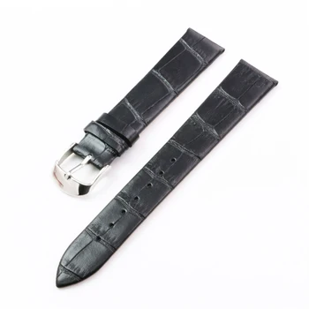 Mod de Deng - Piele naturala Watchbands Argint Cataramă de Pin Negru Albastru Maro Alb Rosu Trupa Ceas 18MM 20MM 22MM Curea - Y161