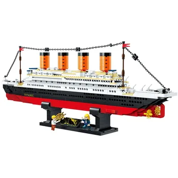 Yeshin Jucarii Creative Titanic RMS Vapor de Croazieră Navă Model Assebly Steamboat Blocuri Caramizi Copii Jucării de Crăciun Cadouri