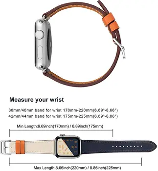 Curea din Piele pentru Apple Watch 6 Se 40mm 44mm Singur Tur Doubule Tur Bucla Banda de Piele pentru Apple Watch 5 4 3 2 1 42mm