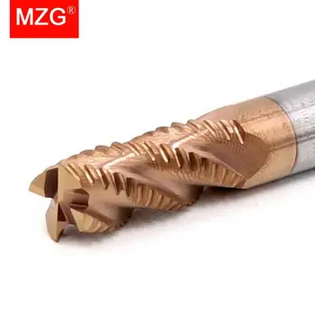 MZG 1BUC 4 Flaut Dur EndMill 4mm 6mm 8mm Prelucrare CNC Instrument de Strung din Oțel Inoxidabil de freze Plat Rugozitate End Mill