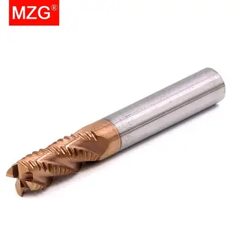 MZG 1BUC 4 Flaut Dur EndMill 4mm 6mm 8mm Prelucrare CNC Instrument de Strung din Oțel Inoxidabil de freze Plat Rugozitate End Mill