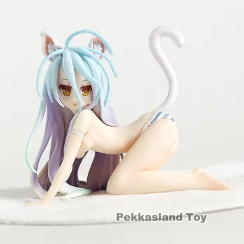 Eliberarea S-stil de nici un Joc Nu Viata: Shiro Pisica Ver. 1/12 Scară PVC Figura de Colectie Model de Jucărie
