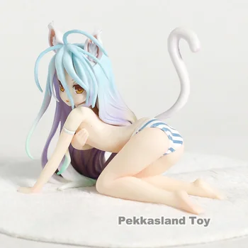 Eliberarea S-stil de nici un Joc Nu Viata: Shiro Pisica Ver. 1/12 Scară PVC Figura de Colectie Model de Jucărie