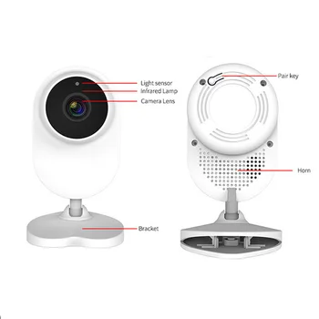 Tuya SmartLife HD 1080P WiFi Baby Monitor Audio Camera de Detectare a Mișcării Temperatura Built-in cântec de leagăn CCTV aparat de Fotografiat Suport Google