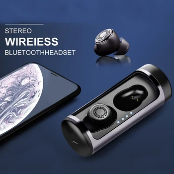 Bluetooth 5.0 Adevărat Wireless Căști De Anulare A Zgomotului Handsfree Mini Wireless Bluetooth Impermeabil Sport Bass Casti