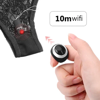 OLO 10 Frecvența Pantalon Vibrator Portabil Glont Vibrator Deget Inelul de la Distanță fără Fir de Control de sex Feminin Masturbari