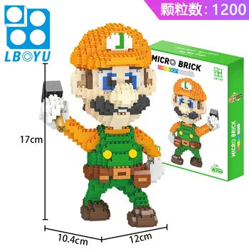 Nintendo Mario Super Mario Face Mic Bloc Compatibil Micro Bloc Jucării De Construcție Bloc De Acțiune Figura Jucarii