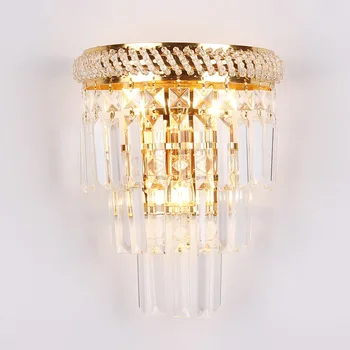 Moderne de Cristal Lampă de Perete Creativ a CONDUS Lumina de Perete Camera de zi Baie Dormitor Tranșee Iluminare Casa Interior Coridor Lămpi Lumini