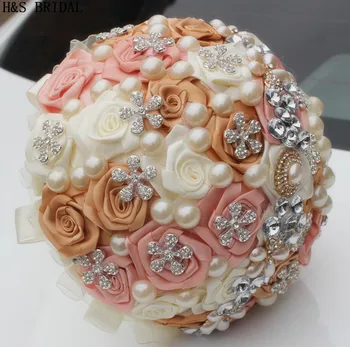 H&S de MIREASA Rose buchet de flori de mariage flori de nunta buchete de mireasa nunta accessorize