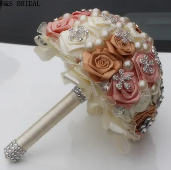 H&S de MIREASA Rose buchet de flori de mariage flori de nunta buchete de mireasa nunta accessorize